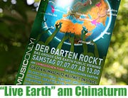 Madonna & Co. Live on screen: "Live Earth" Public Viewing der Superstar Konzerte für Klimaschutz am 7.7. im Englischen Garten (Foto: Martin Schmitz)